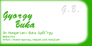 gyorgy buka business card